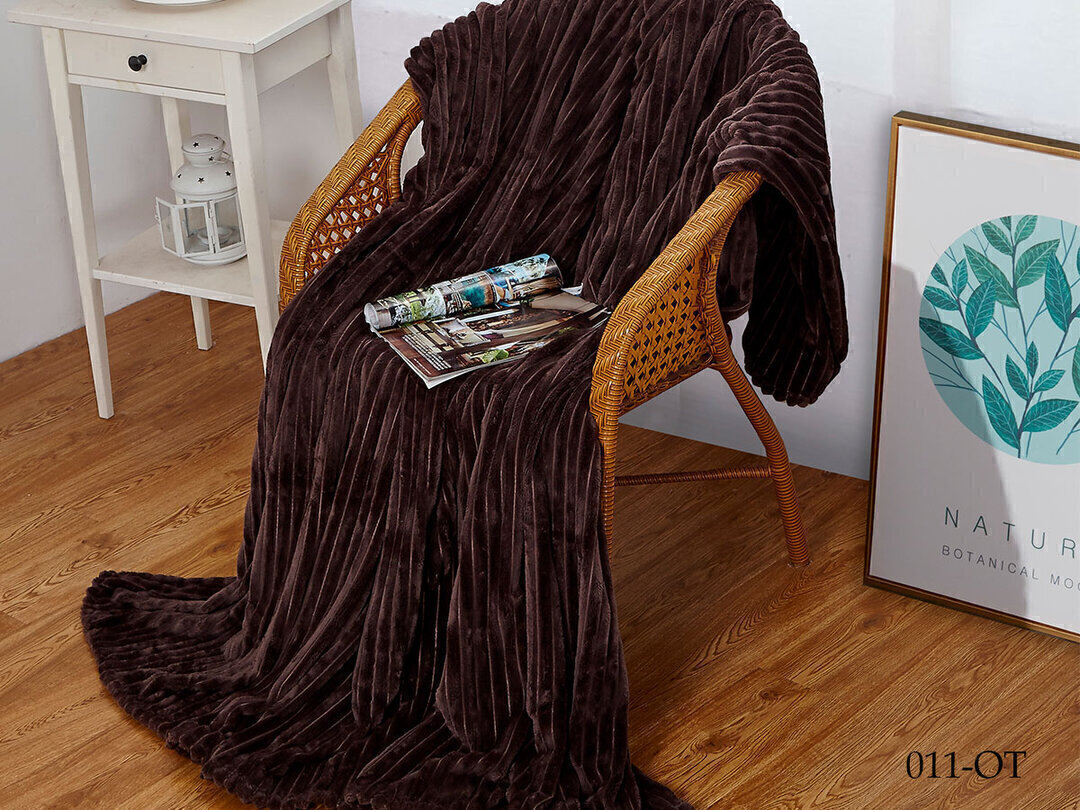 Плед однотонный жаккард Элит Реноме, 011 орризонте графитовый