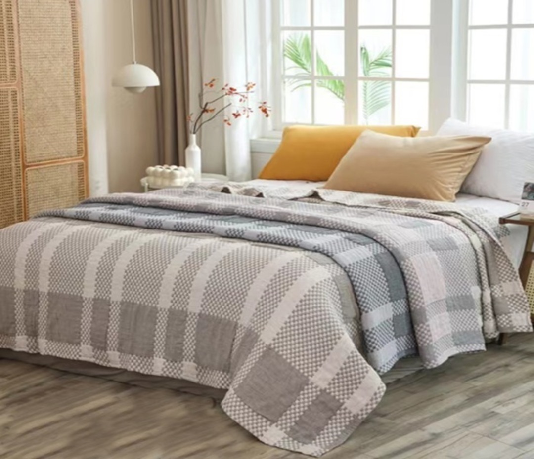 Покрывало хлопковое 46..251 7Я, 4608251, бежевый