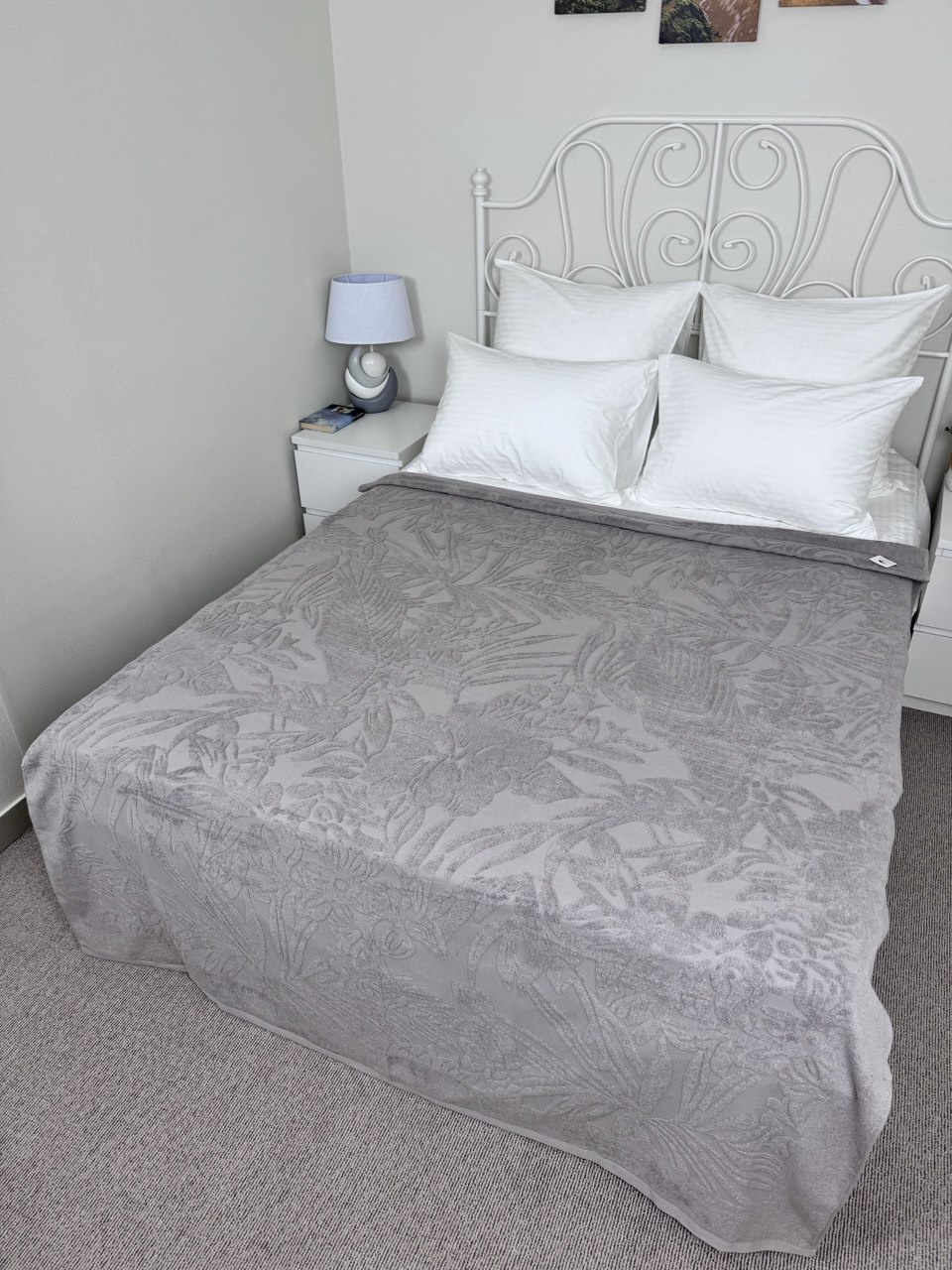 Покрывало махровое 22..448 7Я, 2208448, бежевый