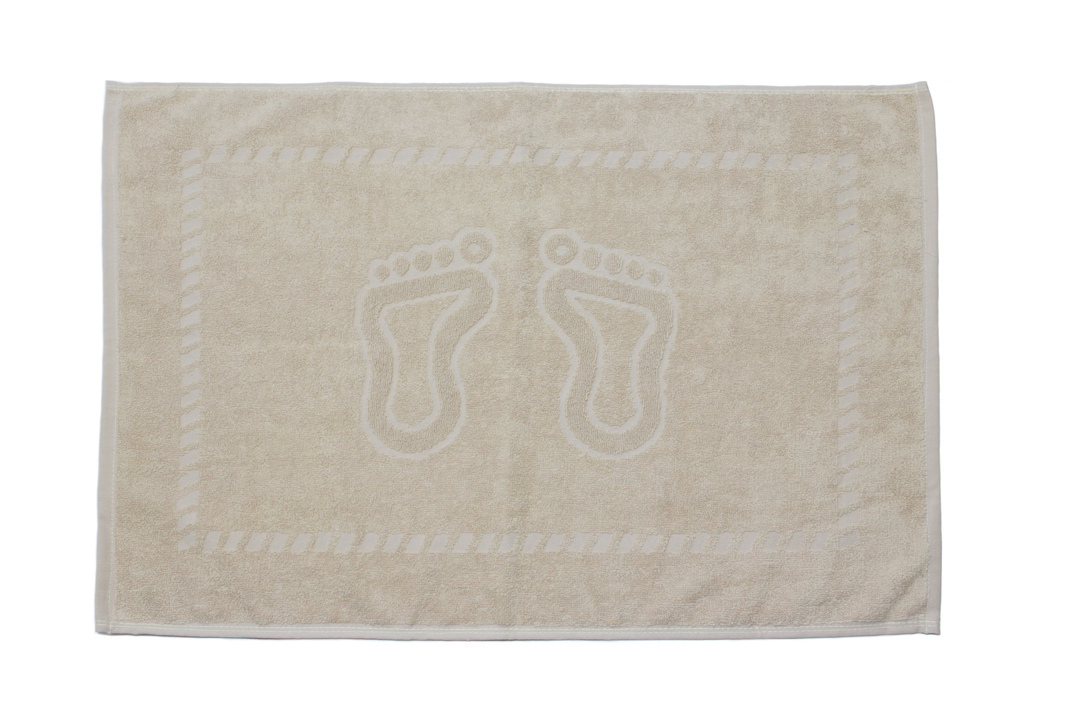 Полотенце махровое для ног  по цветам 450гр/м2 Узбекистан, 022 бежевый