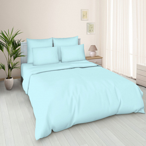 КПБ  поплин однотонный (нав 70*70) Баттерфляй Скидка<рис. Небесно-голубой Скидка>