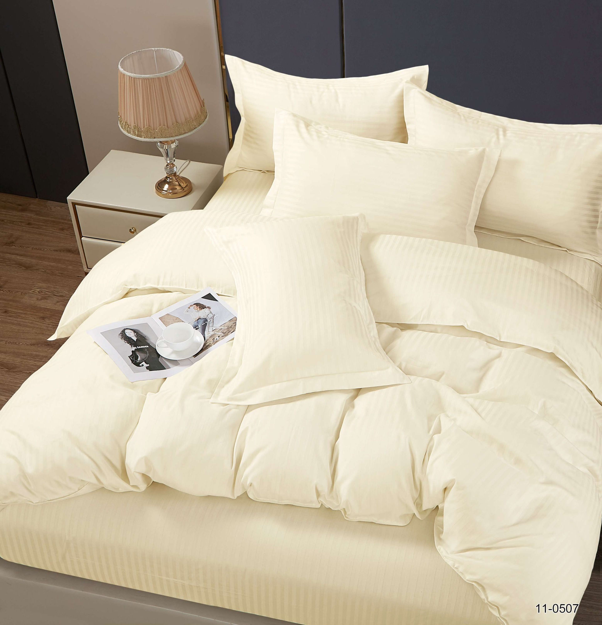 КПБ  микрофибра-страйп Pandora<№11-0507 Шампань Скидка Акция22>