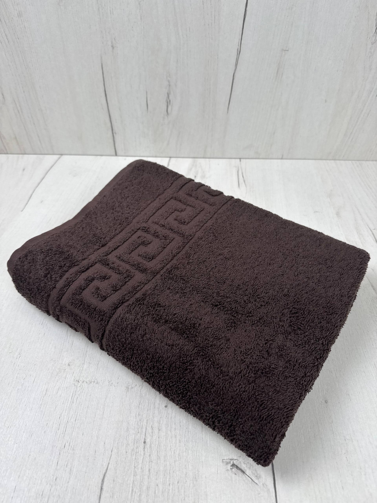 Полотенце махровое КВ Узбекистан, коричневый